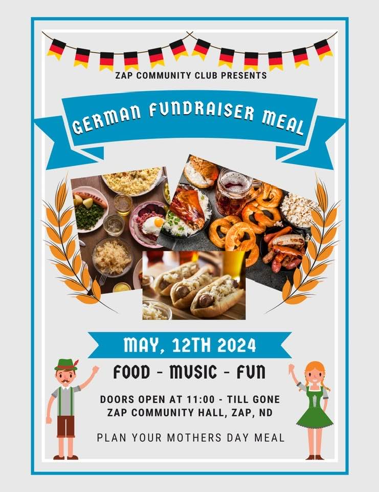 German Fundraiser Meal Photo - Click Here to See